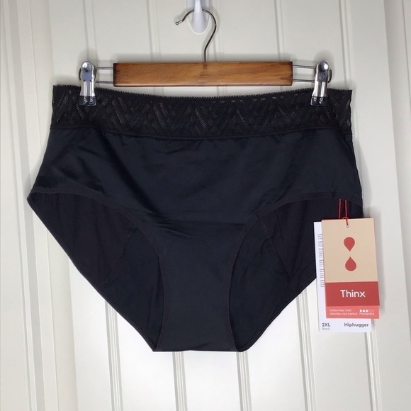NWT Thinx Period Panty Hiphugger in Black Size 2XL. - Picture 2 of 4